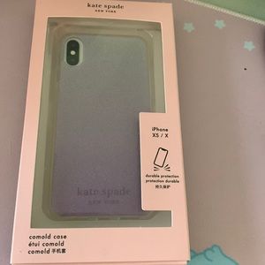 Kate spade lavender glitter iPhone X/XS case
